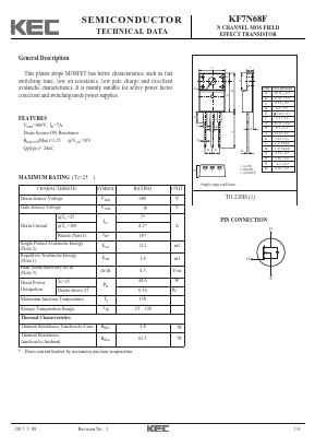 KF7N68F Datasheet PDF KEC