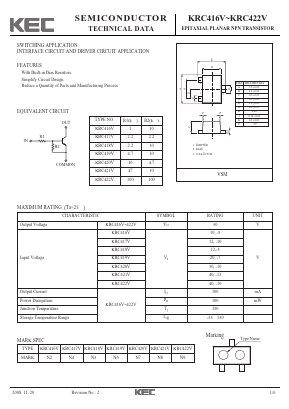 KRC422V Datasheet PDF KEC