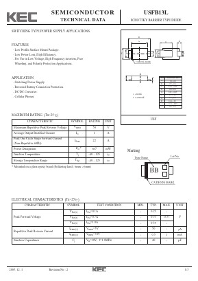 USFB13L Datasheet PDF KEC