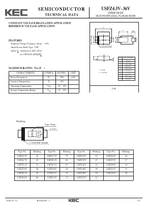 USFZ6.8V Datasheet PDF KEC