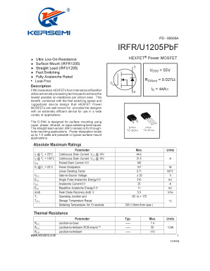 IRFU1205PBF Datasheet PDF Kersemi Electronic Co., Ltd.