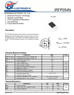 IRFP054N Datasheet PDF Kersemi Electronic Co., Ltd.