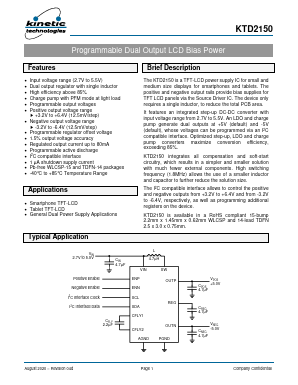 KTD2150EXH-TR Datasheet PDF Kinetic Technologies.