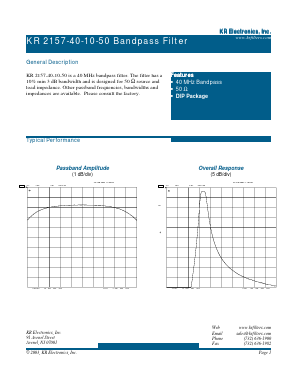 2157-40-10-50 Datasheet PDF KR Electronics, Inc.