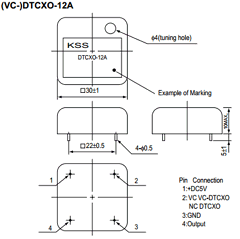 DTCXO-12A Datasheet PDF Kyocera Kinseki Corpotation