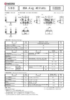 PE80Q04N Datasheet PDF Kyocera Kinseki Corpotation