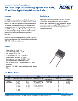 R75PW4680AA30M Datasheet PDF KEMET