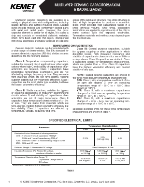 C052G621F1G5CS Datasheet PDF KEMET