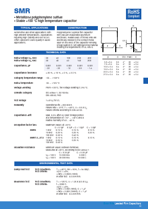 SMR10184K50A01L4BULK Datasheet PDF KEMET