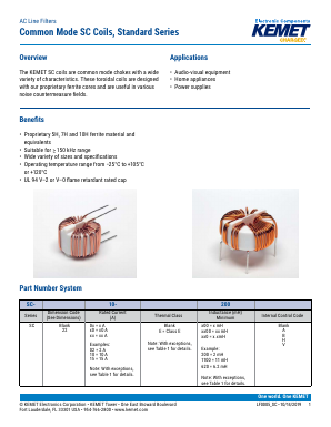 SC-08-E1000 Datasheet PDF KEMET