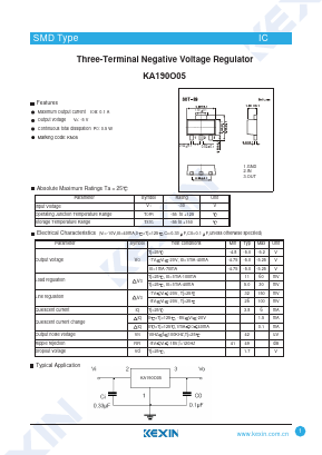 KA190O05 Datasheet PDF KEXIN Industrial