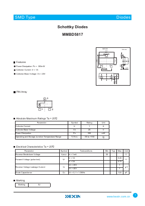 MMBD5817 Datasheet PDF KEXIN Industrial