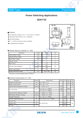 A1735 Datasheet PDF KEXIN Industrial