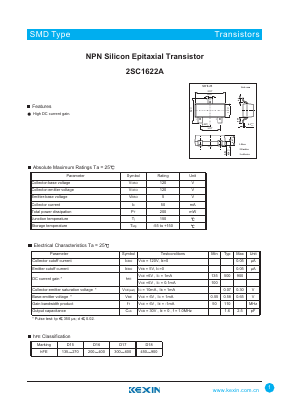 C1622A Datasheet PDF KEXIN Industrial