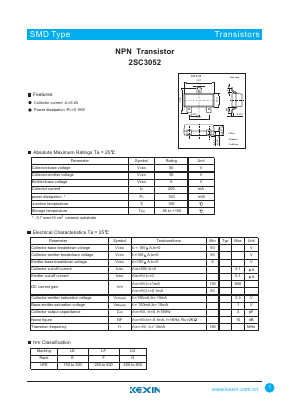 C3052 Datasheet PDF KEXIN Industrial