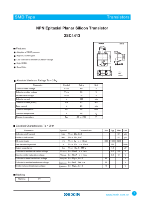 2SC4413 Datasheet PDF KEXIN Industrial
