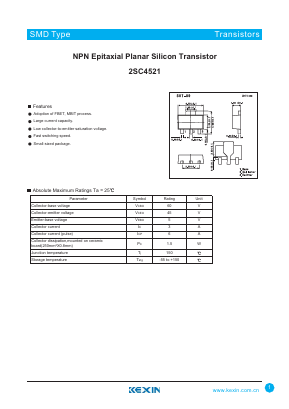 C4521 Datasheet PDF KEXIN Industrial