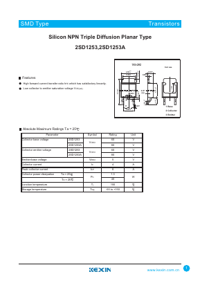 2SD1253_ Datasheet PDF KEXIN Industrial
