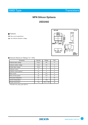 D2402 Datasheet PDF KEXIN Industrial