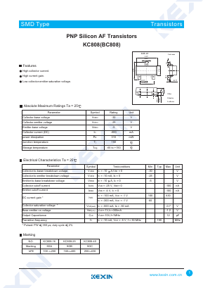 KC808-25 Datasheet PDF KEXIN Industrial