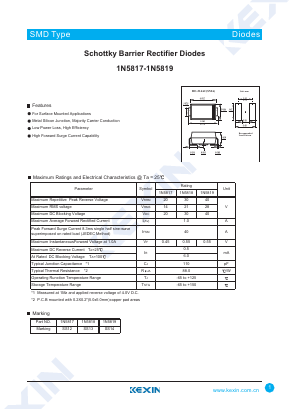 SS12_ Datasheet PDF KEXIN Industrial