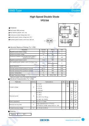 1PS184 Datasheet PDF KEXIN Industrial