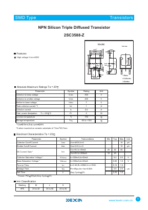 2SC3588-Z Datasheet PDF KEXIN Industrial