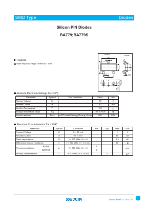 BA779 Datasheet PDF KEXIN Industrial