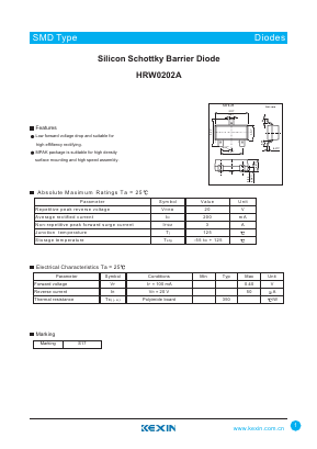HRW0202A Datasheet PDF KEXIN Industrial