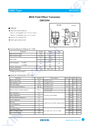 K3354 Datasheet PDF KEXIN Industrial