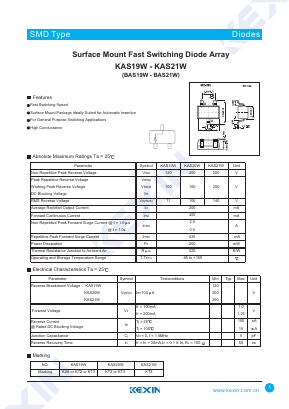 KAS19W Datasheet PDF KEXIN Industrial