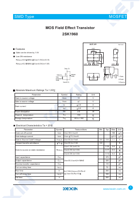 K1960 Datasheet PDF KEXIN Industrial