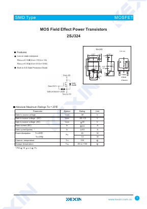 2SJ324 Datasheet PDF KEXIN Industrial