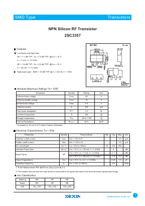 C3357 Datasheet PDF KEXIN Industrial