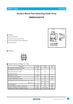 MMBD4448HTW Datasheet PDF KEXIN Industrial