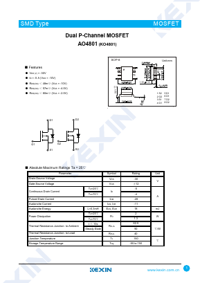 KO4801 Datasheet PDF KEXIN Industrial