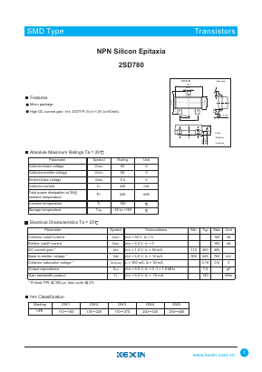 D780 Datasheet PDF KEXIN Industrial