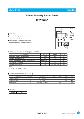 HRW0203A Datasheet PDF KEXIN Industrial