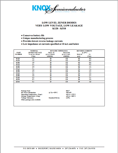 K150 Datasheet PDF Knox Semiconductor, Inc