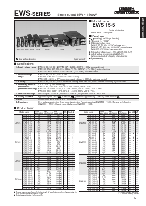 EWS50 Datasheet PDF DENSEI-LAMBDA