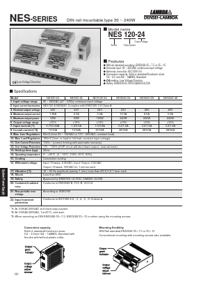 NES240-28 Datasheet PDF DENSEI-LAMBDA