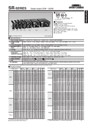 SR60-5 Datasheet PDF DENSEI-LAMBDA