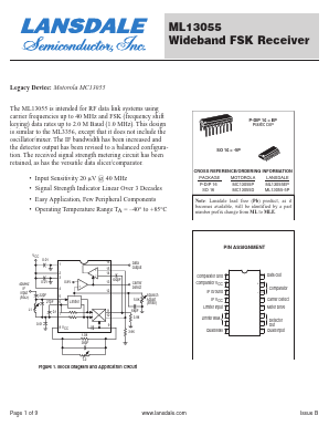 ML13055 Datasheet PDF LANSDALE Semiconductor Inc.