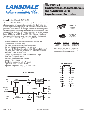 MC145428 Datasheet PDF LANSDALE Semiconductor Inc.