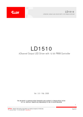 LD1510 Datasheet PDF LDT Co., Ltd