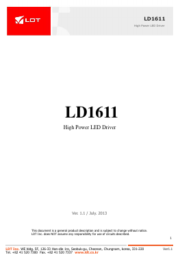 LD1611SP Datasheet PDF LDT Co., Ltd