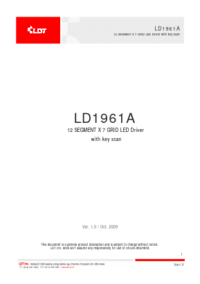 LD1961A Datasheet PDF LDT Co., Ltd