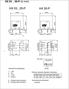 HX03-P Datasheet PDF LEM Industrial