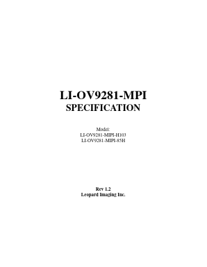 LI-OV9281-MIPI Datasheet PDF Leopard Imaging Inc.