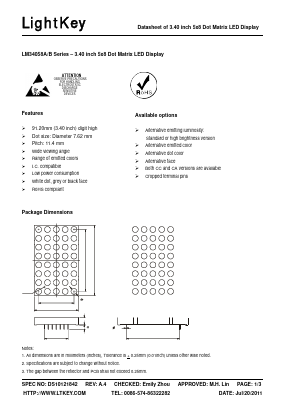 LD34058AB Datasheet PDF LightKey Optoelectronics Ltd.